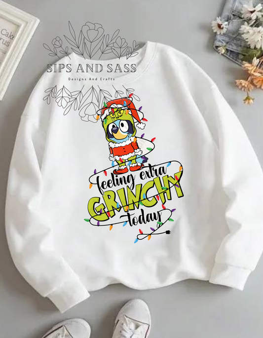 Bluey Grinch infant, toddler, child