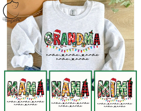 Custom Christmas Name Adult