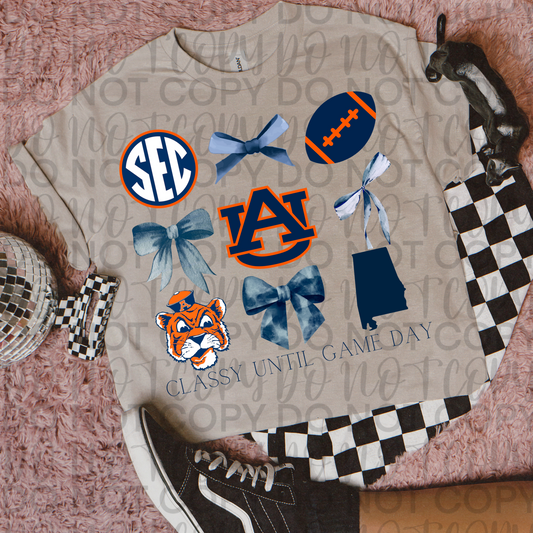 Auburn bow collage