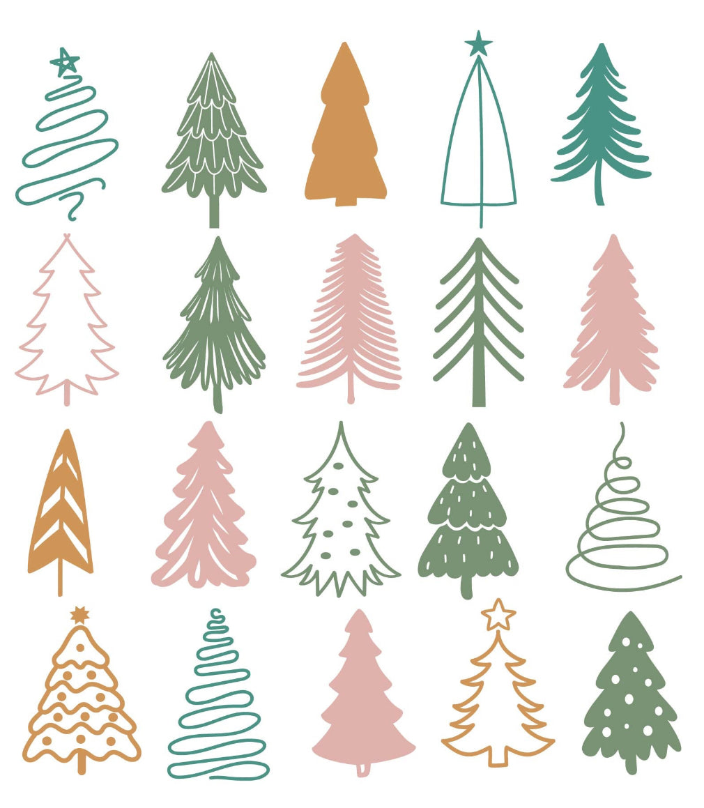 Boho Christmas Trees