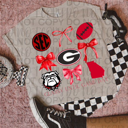 Georgia bow collage