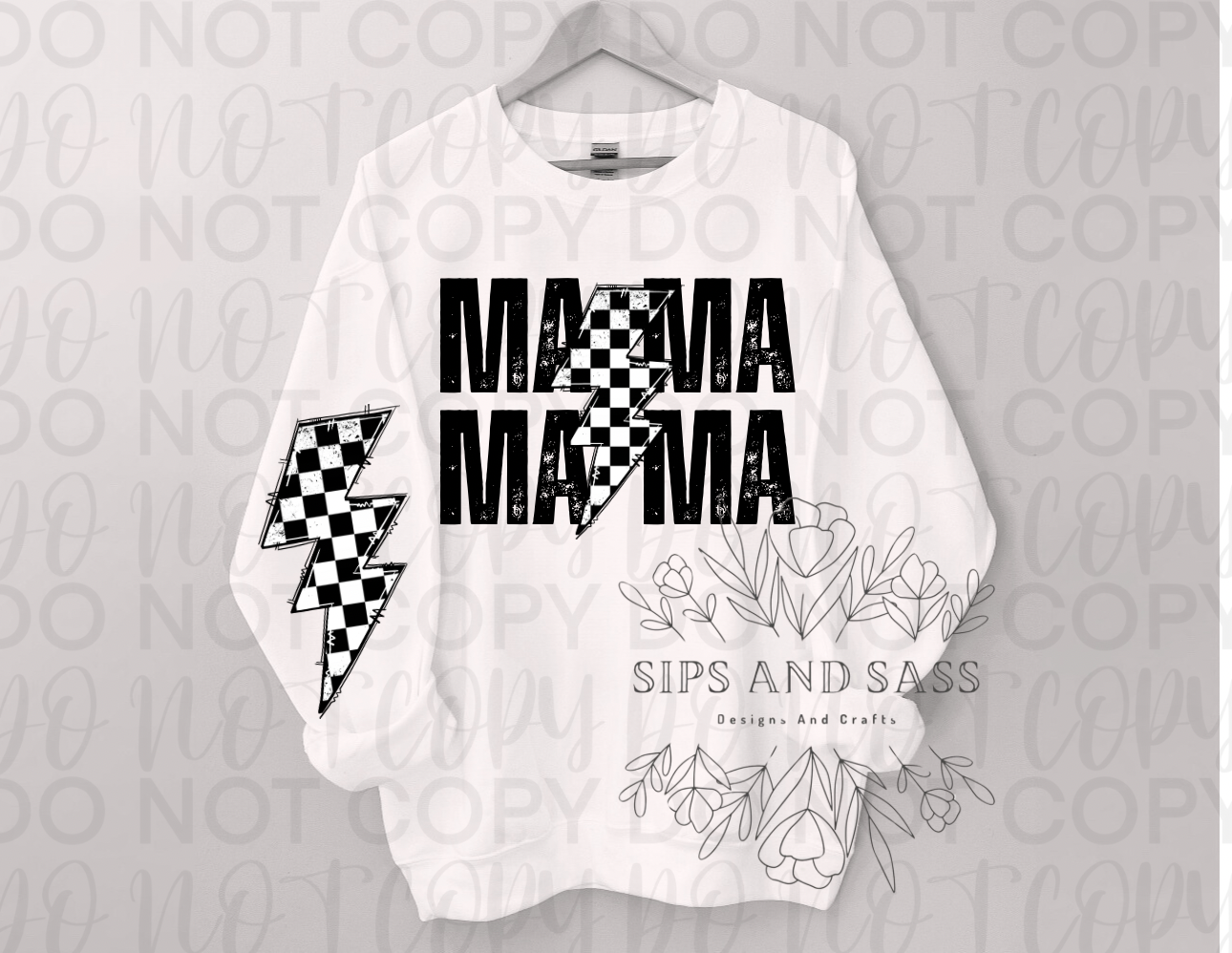 Mama checkered print