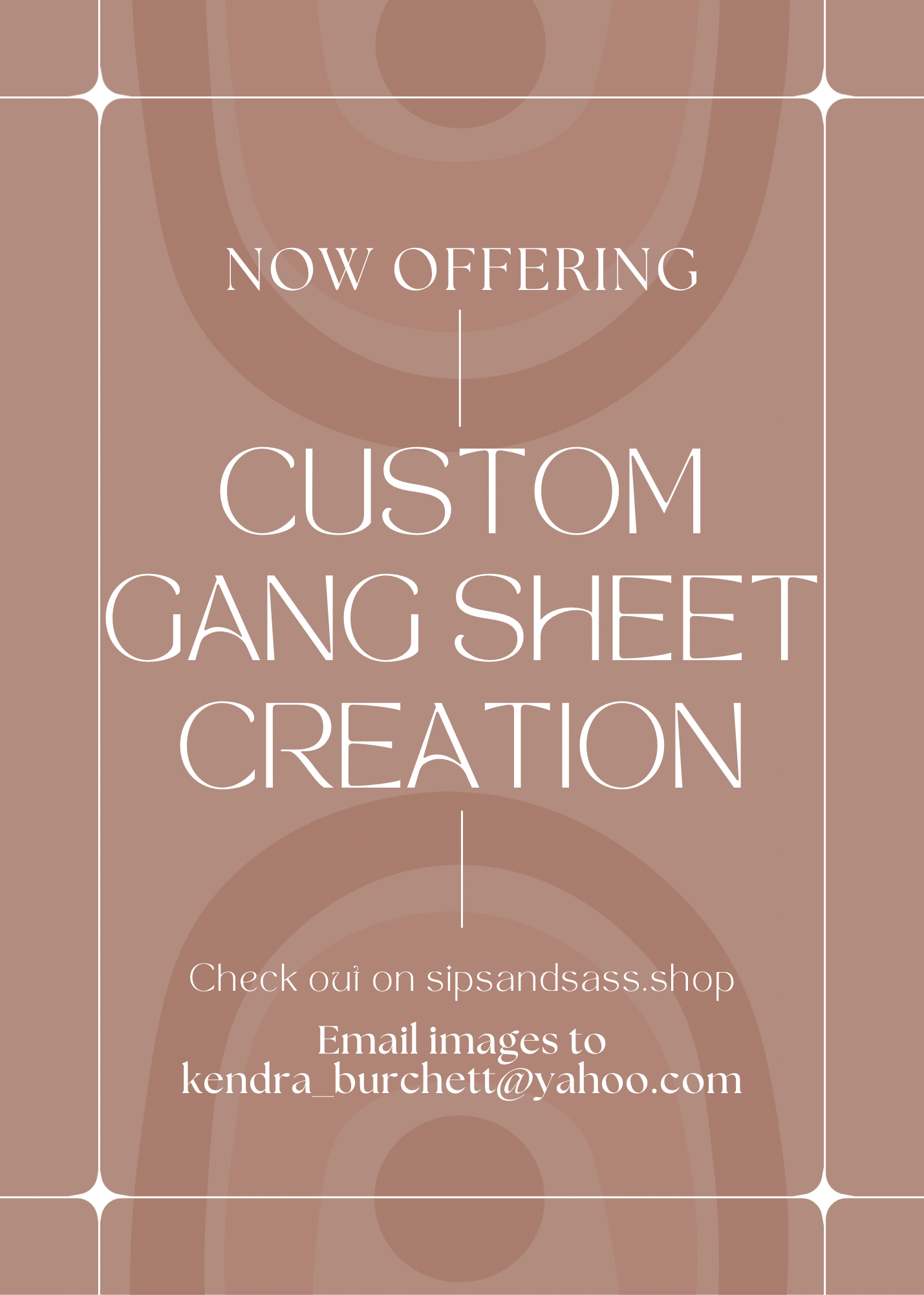 Custom Gang sheet