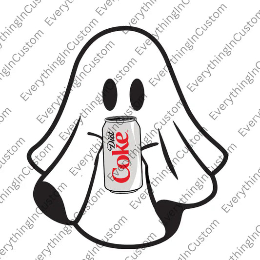 Diet Coke Ghost- Pocket Design Tshirt